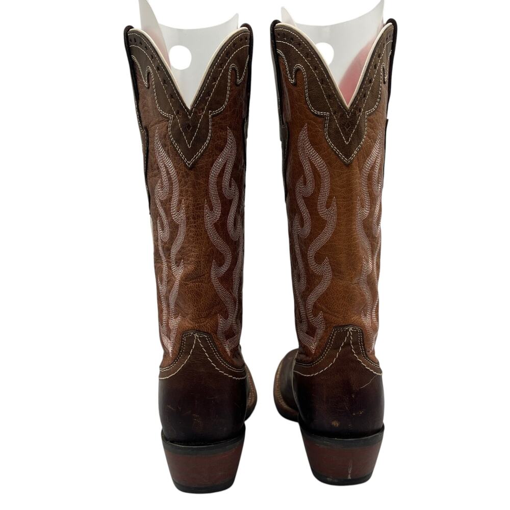 Ariat Cowboy Western Boots Crossfire Caliente Square Toe Brown Women's Size 6 B - Picture 7 of 11
